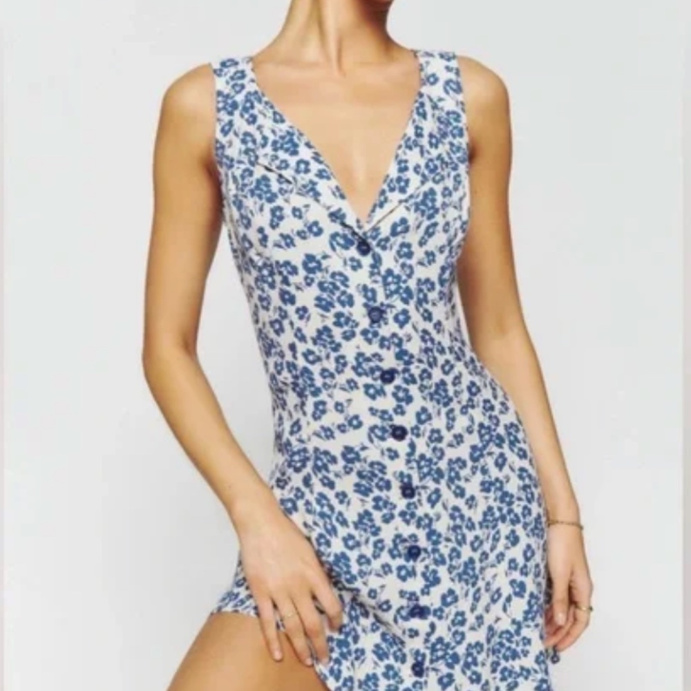NWT Reformation Rilynn Dress In Milanesa Floral Summer Mini Dres, Size XS